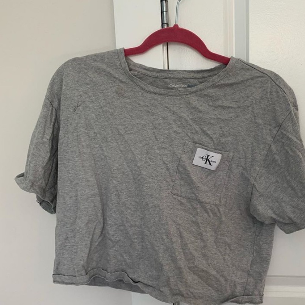 calvin klein crop top